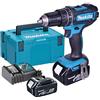 Makita PERCEUSE À PERCUSSION MAKITA SANS FIL 18 V 2 BATTERIES5 AH 13 MM- DHP482RTJ