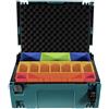 Makita MAKPAC 2 - Valigetta con inserto per scatole colorate P-83652 + coperchio in gommapiuma