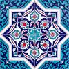 Cerames Piastrelle cucina e bagno decorate in ceramica Cerames Mehtap 20x20 cm | Rivestimenti Iznik colorati, 1 confezione - 0,48m2 (12 pezzi), mattonelle decorative ideale per cucina o bagno, rustico
