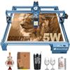 SCULPFUN Macchina per incisione laser S9 5W, 410 x 400 mm potenza laser 0,06 mm, ultra fine, per 10-15 mm in legno Macchina per incisione laser su legno e metallo con potenza di 5,5 W