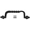 EasyByMall Maniglie chic in stile vintage in ferro robusto progettato per cancelli e armadi da giardino in legno (148 mm)