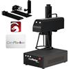 ComMarker Incisore Laser a Fibra, Macchina per Incisione Laser a Colori JPT Mopa B4, Supporto LightBurn,Palmare da Tavolo, Taglierina per Marcatura Laser per Metallo (30W, with R5 rotary)