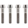 Yaruijia - Bullone in titanio M8 x 15 20 25 30 35 40 45 50 mm DIN912 con testa conica a brugola passo 1,25 mm, confezione da 4 pezzi (M8 x 35 mm, titanio)