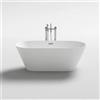 Bagno Italia vasca da bagno 170x80x58h, 160x80x58h, 150x75x58h cm freestanding bianca design moderno centro stanza I