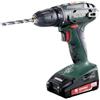 Metabo 161877 602207560 - Trapano avvitatore a batteria BS 18 18 V, 2 batterie agli ioni di litio da 2 Ah, con caricatore, in valigia, coppia massima: 24 Nm (morbida)/48 Nm (duro)