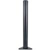 GORVIC 1X Gambe Regolabili per Tavolo,Gamba per Mobili da Scrivania,Piedi de support en métal, Piedini Tondo per Scrivania,per Banco da Lavoro,Altezza Personalizzata,con Viti (80cm,Black)