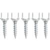 TKSTYLE 50pcs Chiodi senza giunte del battiscopa in legno massello, Viti autofilettanti a forma di Y Viti autofilettanti del battiscopa Fissaggio della linea del piede Chiodo (2.5x0.8cm), Argento