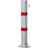 Stagecaptain PPP-70 SR Palo Parcheggio - Barriera Parcheggio Robusta in Acciaio - Zincato e Verniciato a Polvere - Bloccare con Tre Chiavi - Strisce Riflettenti per Alta Visibilità