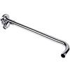 ZJHLE Braccio doccia in acciaio inox da 30 cm, Soffione doccia a pioggia, Tubo prolunga, Accessorio da bagno di alta qualità, Cromato, 1 pezzo