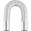 Daaxing Tubo flessibile per stufa a canna fumaria, allungabile, 50 mm, in acciaio inox, gomito per camino, prolunga per stufa a legna
