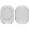 BARBETTA RICAMBI BAGNO Copriwater dedicato per serie Fiorile di Ideal Standard in resina poliestere colata bianco lucido - coperchio sedile tavoletta per wc - massima qualita' garantita