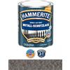 HAMMERITE 250 ML Hammerite direttamente sulla ruggine del metallo Vernice Protettiva Grigio Scuro, Martello stile