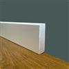 Eternal Parquet 100 metri lineari di Battiscopa PREMIUM in legno MASSELLO squadrato 55x14 laccato bianco liscio