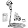 Tyenaza Doccetta per lavabo, rubinetto splitter per lavaggio dei capelli, convertitore adattatore set di ricambio per rubinetto da cucina, bagno (set doccia)