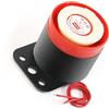 PATIKIL BJ-1 90dB 220VAC Sirena Suono Elettronico Cicalino Emergenza Allarme per Fai da Te,Nero,Rosso