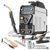 STAHLWERK Saldatrice combinata 4 in 1 MIG MAG 270 ST - Saldatrice digitale 270 A FLUX MIG/TIG/MMA Lift Arc, schermatura gas, avanzamento filo 4 rulli, funzione spot, modalità sinergica, IGBT