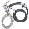 Feegow Set di rubinetti miscelatori con spruzzatore, rubinetto per lavabo, doccetta con tubo flessibile, cromato con maniglia singola, set di rubinetti da parrucchiere