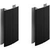 cyclingcolors 2x Connettore Zoccolino Battiscopa 120mm nero opaco Bordo Mobili Cucina Zoccolo Giunzione multiangolo angolare