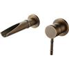 XJTNLB Rubinetto Lavabo da Muro Rubinetteria Bagno Cascata, Miscelatore Lavabo con Valvola in Ceramica Rubinetti Bagno,Antico