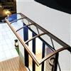 KDDFN Pensilina Tettoia per Porta,Tendone in Policarbonato Moderna,Pensilina Copriporta Tendalino per Finestra,Antipioggia Tendalino per Finestra Trasparente,per Patio Giardino (45x200cm/18x79)
