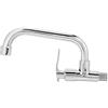 Yosoo Health Gear Rubinetto Acqua Fredda a Parete, Rubinetto Da Muro Singolo, G1/2in Rubinetto a Parete Rubinetto Lavello Da Cucina, Rubinetto Acqua Lavello Girevole a 360° Con Rubinetto Singolo Acqua, Lq-3092 25cm