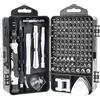 Steowsey Utensili meccanici di precisione 120 in 1, mini set di attrezzi, kit di riparazione per computer portatile, orologio, fotocamera