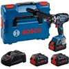 Bosch Professional BITURBO Trapano-avvitatore con percussione a batteria GSB 18V-150 C (coppia di serraggio max. 150 Nm, incl. 3 batterie ProCORE 8.0Ah, caricabatteria GAL 1880 CV, in L-BOXX)