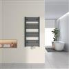 Heilmetz Termoarredo Bagno 1000x500mm, Scaldasalviette Bagno ad Acqua, Termosifoni Moderni Verticali, Termosifone Acciaio, Scalda Asciugamani da Parete 1/2, Attacco Centrale, Interasse 50, Bianco