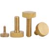 SEIDER 5-20 PZ M3 M4 M5 M6 M8 M10 Testa Piatta In Ottone Zigrinato Serrare A Mano Le Viti Ad Alette (Size : M6X20 10PCS)