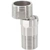 Lioaeust Piedino curvo angolato per rubinetto, rubinetto regolabile a per 360 gradi, con piede curvo, eccentrico, adattatore per rubinetto, per bagno, WC (stile lungo)