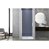 Taco Box doccia 90 cm porta 1 BATTENTE nicchia H200 cm cristallo 6mm profilo CROMATO MILA