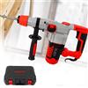 RibasuBB Martello Demolitore Martello Pneumatico, Trapano a percussione, 50 Hz, 0-930 giri/min, martello demolitore, 2200 W, martello elettrico, trapano a percussione con valigetta