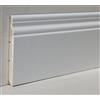 Hobby Legno - Battiscopa Massello In Legno Di Ayous Laccato Ral 9010 Mod. Berna mm. 120X13X2500 (Prezzo Per ml. 5)
