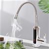Treeisland Riscaldatore di acqua istantaneo elettrico, 3000 W rubinetto elettrico Сhauffe-acqua istantaneo rotazione 360° rubinetto della cucina, AIWE112802