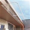 Zlovne Pensilina Tettoia per Porta Modern,Tenda da Veranda Pensilina in Policarbonato Infrangibile,Pensilina Copriporta Protezione Uv e Antipioggia Tendalino per Finestra (40x160cm/16x63)