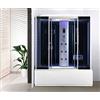 Mitepek Cabina con vasca idromassaggio touch, ozonoterapia, cromoterapia, bagno turco, full optional 170x85cm Sicorage Theraf