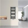 Heilmetz Termoarredo Bagno 1000x400mm, Scaldasalviette Bagno ad Acqua, Termosifoni Moderni Verticali, Termosifone Acciaio, Scalda Asciugamani da Parete 1/2, Attacco Centrale, Interasse 50, Bianco