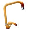Cilvani Rubinetto Miscelatore Monocomando Canna Alta Quadrata Cucina Lavabo Canna Girevole 360° Acqua Calda Fredda Colore Terra Di Francia