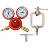EpheyFIF Regolatore saldatore per bombole di gas, regolatore di ossigeno acetilene con manometro per bombole di gas (acetilene)