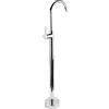 Peno Rubinetto Vasca da Bagno freestanding Miscelatore per Doccia a Colonna in Acciaio Inox Resistente alla corrosione Argento elettrolitico