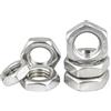 SEIDER M6 M8 M10 M12 M14 M16 M18 M20 304 in Acciaio Inox Filettatura Sinistra Dado Sottile Controdado(M6(28PCS))