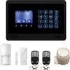 FP-TECH ANTIFURTO ALLARME CASA TOUCH SCREEN WIFI + COMBINATORE GSM E GESTIONE DA APP (Kit WiFi + GSM FP-M2WBX - S)