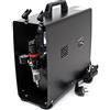 Wiltec Compressore per aerografo AS196A con serbatoio aria 2 cilindri 6 bar Interruttore a 2 fasi