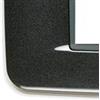 Vimar Serie Eikon - Placca rotonda 4 moduli metallo verniciato antracite