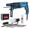 Makita HR2630TX4 - Scalpello SDS-Plus, 800 W, 26 mm, con kit di accessori Nero