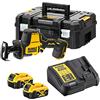 DEWALT DCS369M2-QW - Mini-Sierra Sable XR 18V con 2 baterías Li-Ion 4Ah con maletín