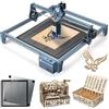 SCULPFUN S9 Macchina per incisione laser con tavolo di lavoro a nido d'ape laser, macchina da taglio laser per incisore laser ad alta precisione da 90W, taglierina laser ad alta energia per legno 15mm
