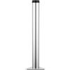 GORVIC 1X Gambe Regolabili per Tavolo,Gamba per Mobili da Scrivania,Piedi de support en métal, Piedini Tondo per Scrivania,per Banco da Lavoro,Altezza Personalizzata,con Viti (65cm,Silver-C)