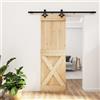 prissent Porta Scorrevole con Set Hardware 70x210 cm Legno Massello Pino Porte Scorrevoli Da Interno Porte Elegante Porta Scorrevole Legno Design Salvaspazio Binario Di Scorrimento 200 cm