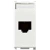 Vimar Serie Plana - Presa RJ45, Netsafe, Cat. 6 FTP, colore bianco
